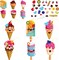 30 Packs Summer Ice Cream Craft Kit for Kids – DIY Sweet Treat Sticker Art Set with 130+ Pieces, Classroom Activity, Daycare Craft, Summer Party Favors & Creative Fun Games